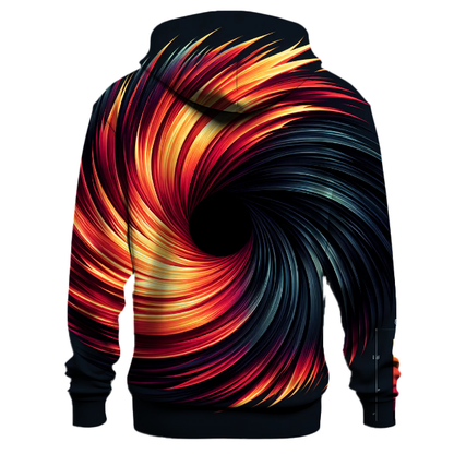 Midnight Flame Vortex Hoodie