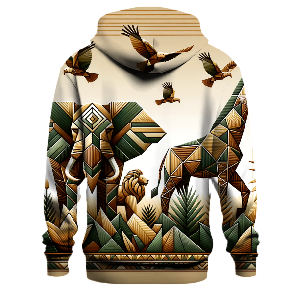 Geometric Jungle Safari Hoodie