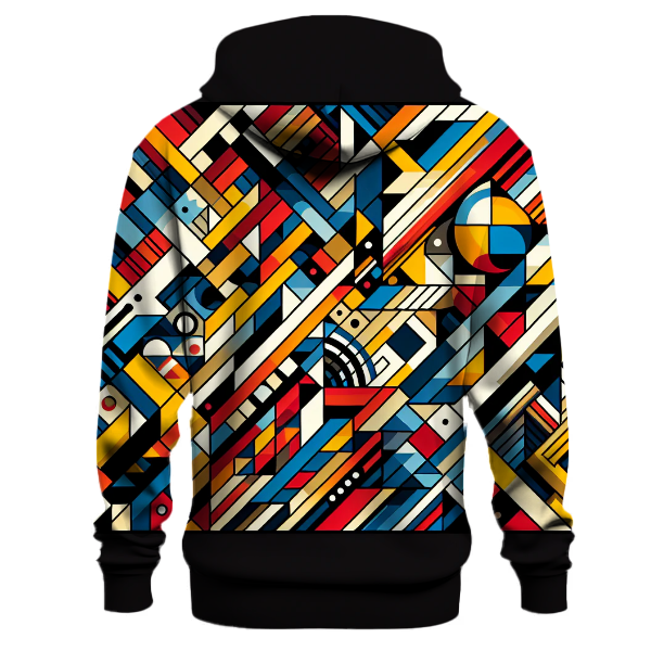 Colorful Geometric Harmony Hoodie