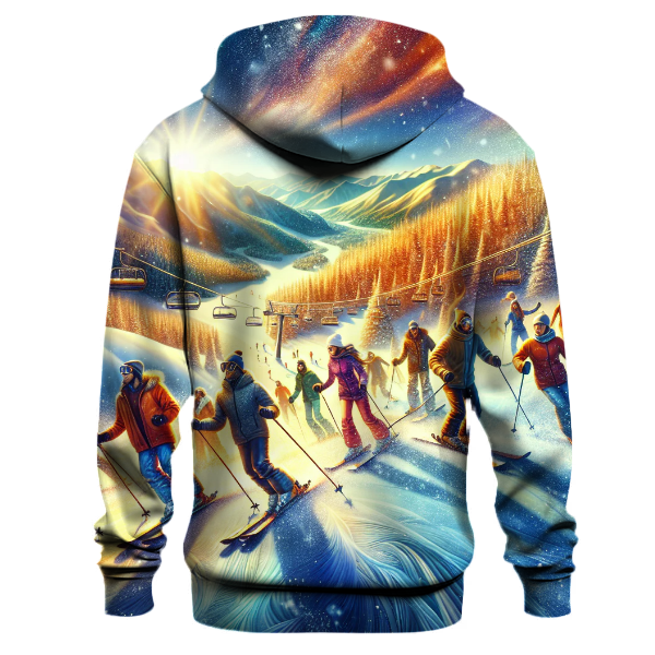 Skiing Summit Adventure Hoodie