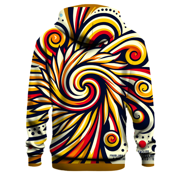 Funky Spiral Sunburst Hoodie