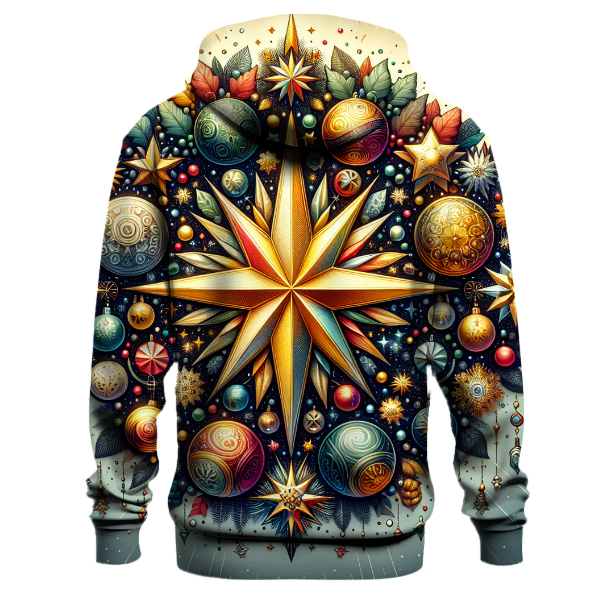 Christmas Star and Ornaments Hoodie