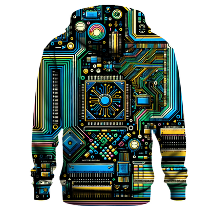 Retro Tech Circuits Hoodie