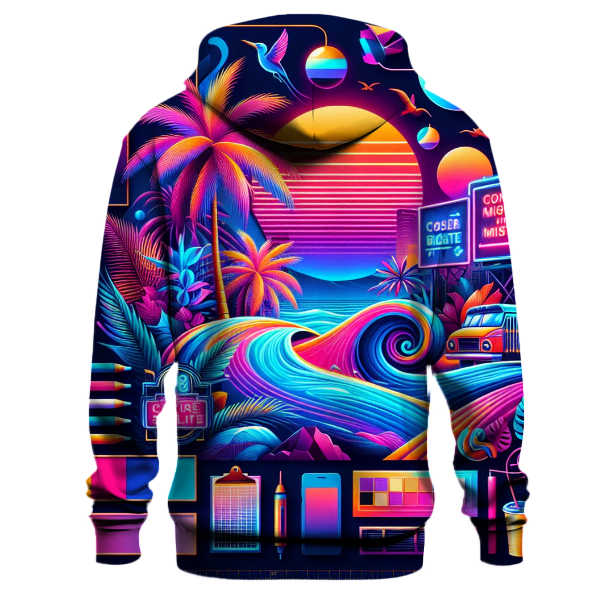 Vibrant Miami Nights Hoodie