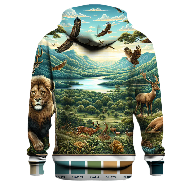 Majestic Wildlife Landscape Hoodie