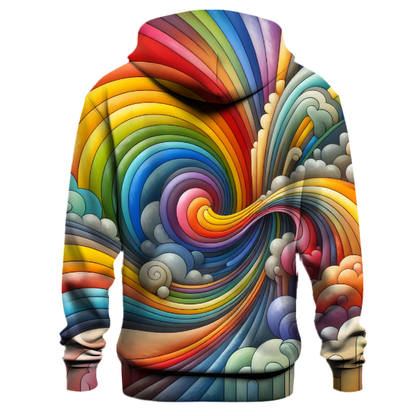 Rainbow Retro Revival Hoodie