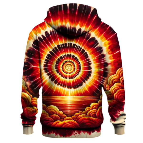 Crimson Sunset Blaze Hoodie