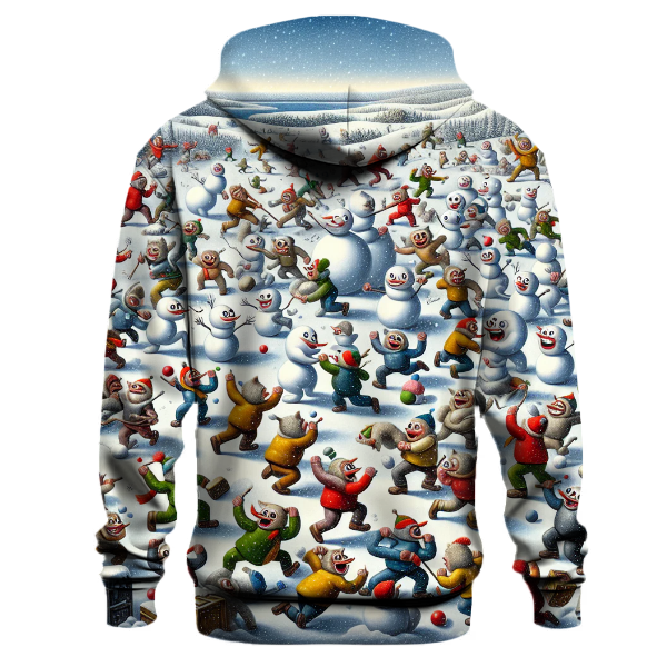 Playful Snowball Fight Hoodie