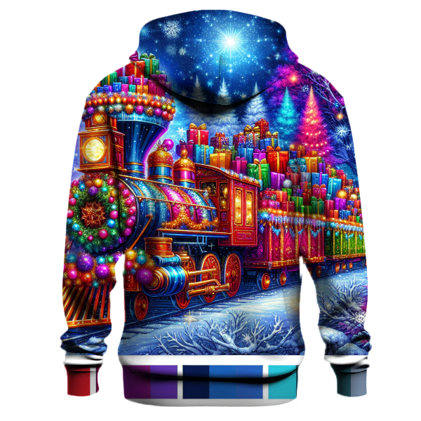 Whimsical Christmas Train Hoodie