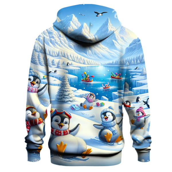 Arctic Penguin Playtime Hoodie