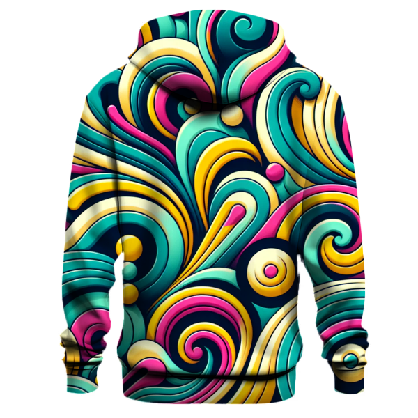 Vivid Abstract Swirls Hoodie