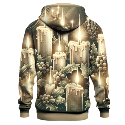 Elegant Christmas Candle Glow Hoodie