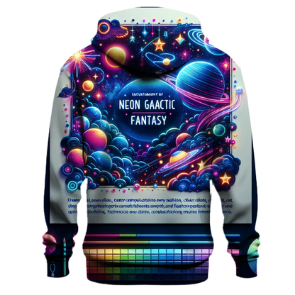 Galactic Neon Fantasy Hoodie