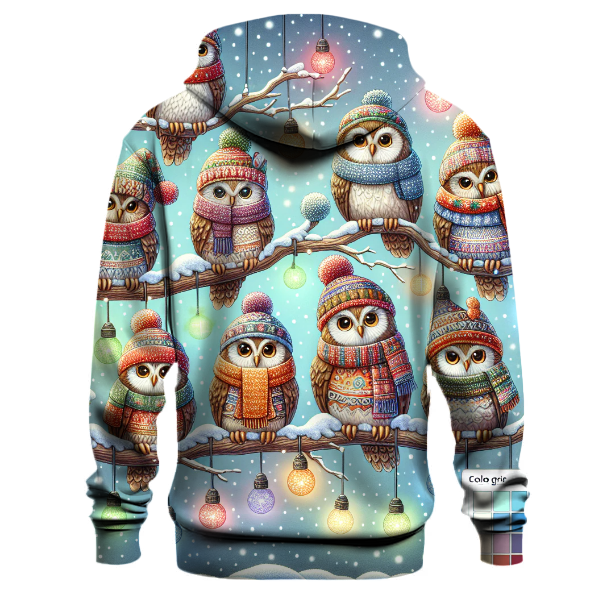 Joyful Christmas Owls Hoodie