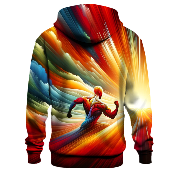 Fiery Sunrise Gradient Hoodie