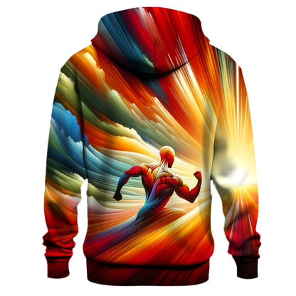 Fiery Sunrise Gradient Hoodie