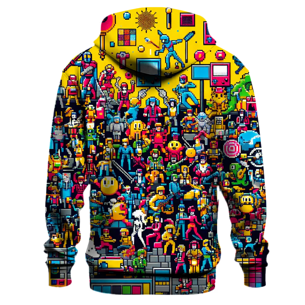 Classic Arcade Icons Hoodie Hoodie Trends