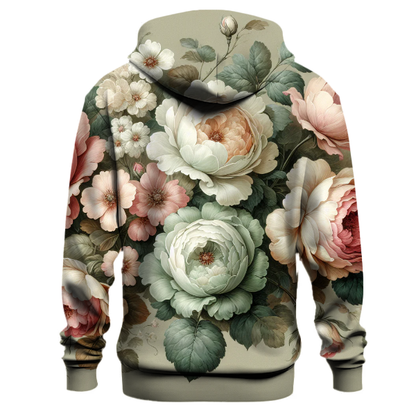 Vintage Rose Elegance Hoodie