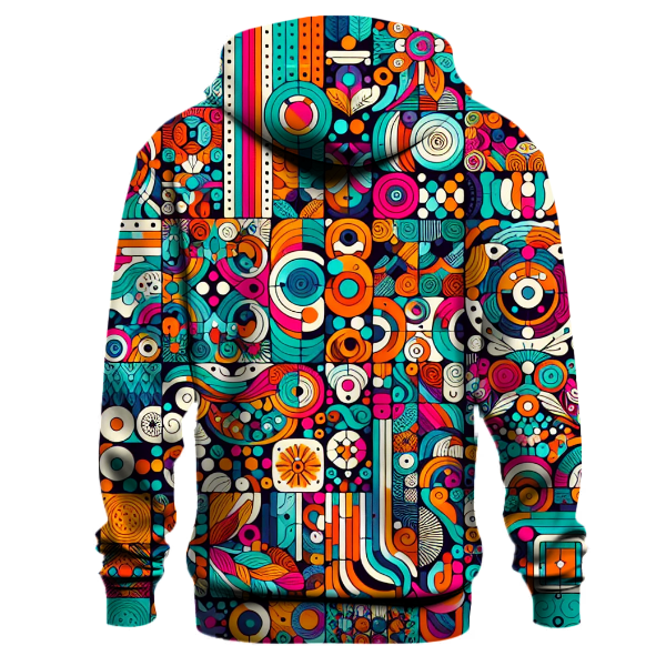 Radiant Retro Patterns Hoodie