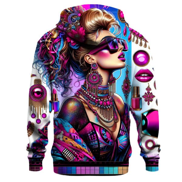 Glamorous 80s Fashion Hoodie