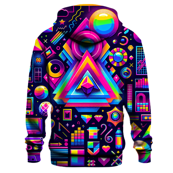 Geometric Retro Rave Hoodie