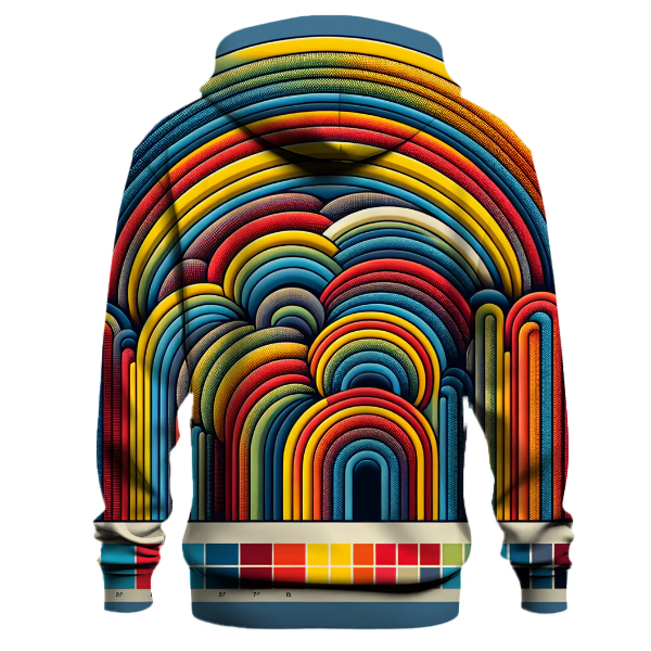 Groovy Rainbow Burst Hoodie