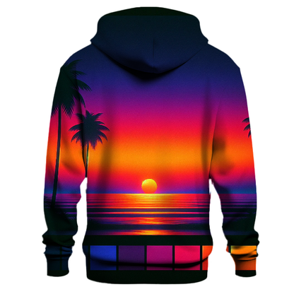 Neon Sunset Groove Hoodie