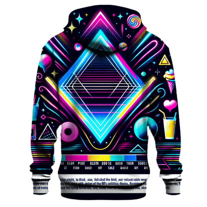 Nostalgic Neon Vibes Hoodie