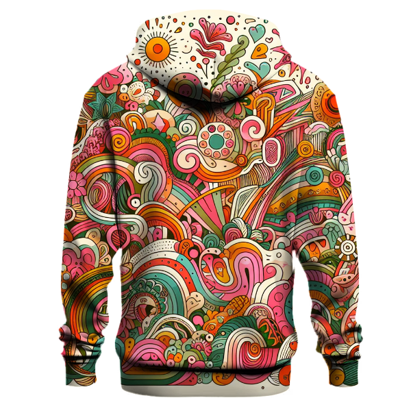 Playful Colorful Doodles Hoodie