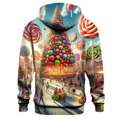 Colorful Candy Land Christmas Hoodie