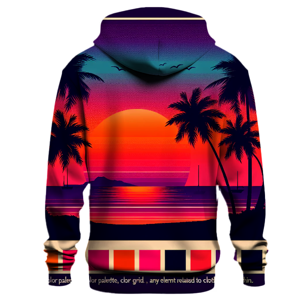 Neon Retro Sunset Hoodie