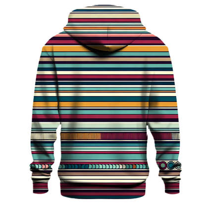 Chic Retro Stripes Hoodie