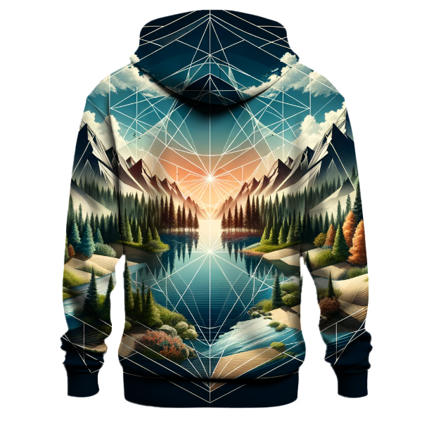 Nature's Geometric Harmony Hoodie