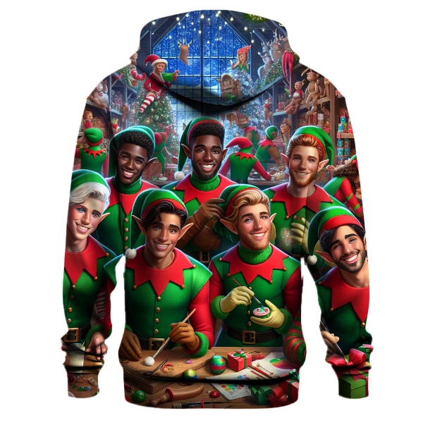 Merry Elves Workshop Hoodie Custom Hoodies