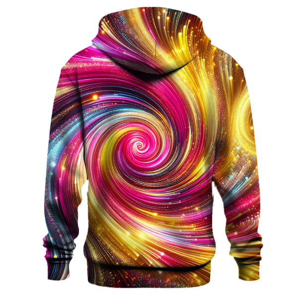 Colorful Disco Waves Hoodie