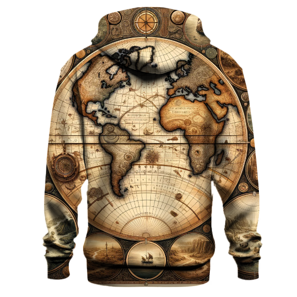 Vintage Map Adventure Hoodie