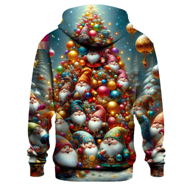 Gnomes Decorating Christmas Tree Hoodie