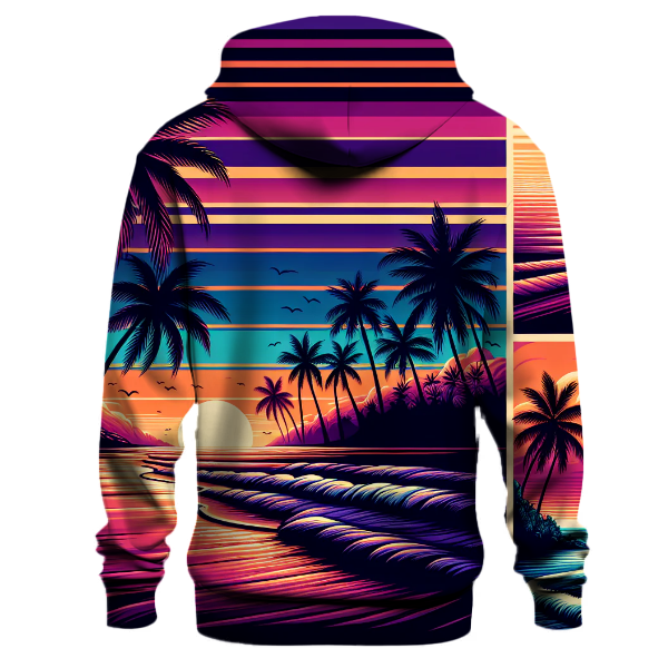 Neon Beach Sunset Hoodie