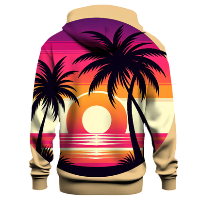 Peaceful Retro Palm Hoodie