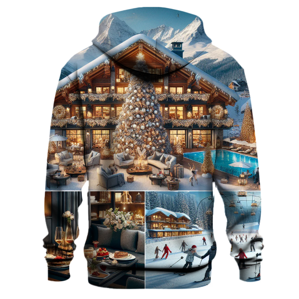 Chalet Ski Resort Christmas Hoodie