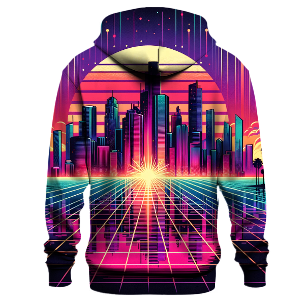 Retro Wave Sunset Hoodie