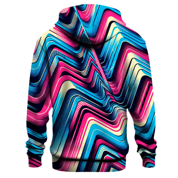 Electric Retro Zigzag Hoodie