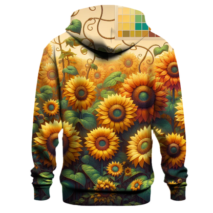 Vibrant Sunflower Groove Hoodie