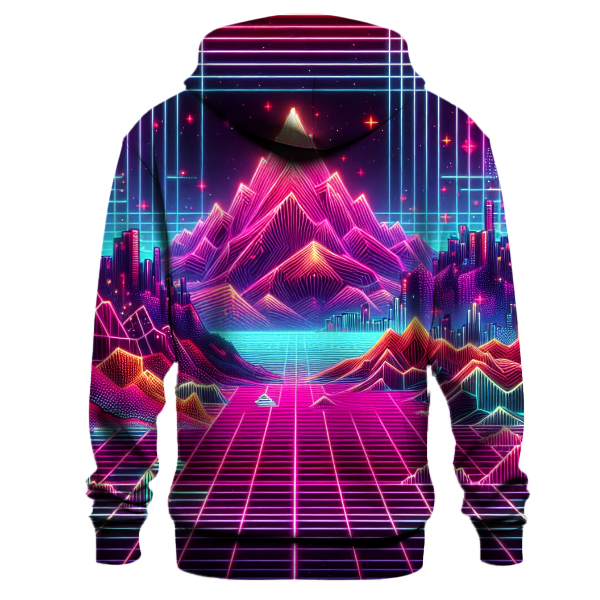 Synthwave Scape Design Hoodie Custom Hoodies