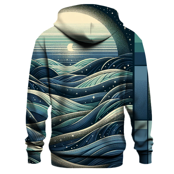 Nautical Twilight Waves Hoodie