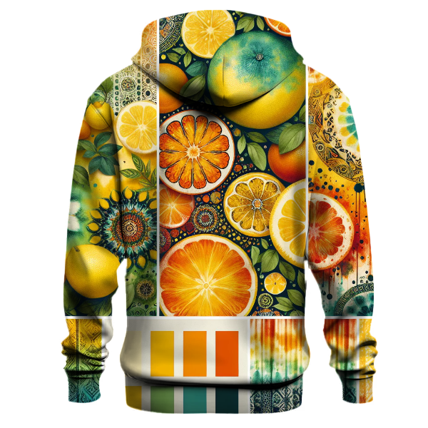 Citrus Burst Tie-Dye Hoodie