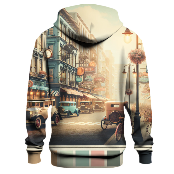 Charming Vintage Cityscape Hoodie