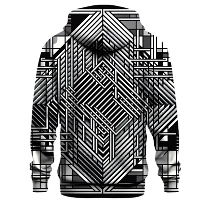 Grid Matrix Illusion Hoodie