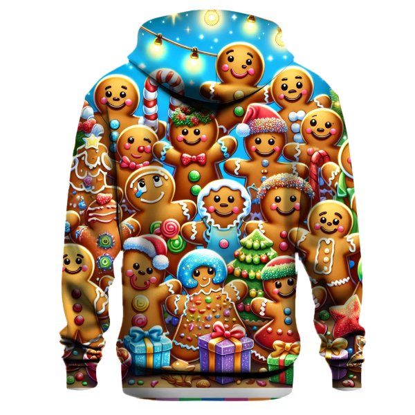 Whimsical Gingerbread Friends Hoodie