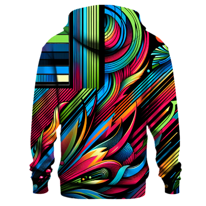 Electric Avenue Stripes Hoodie